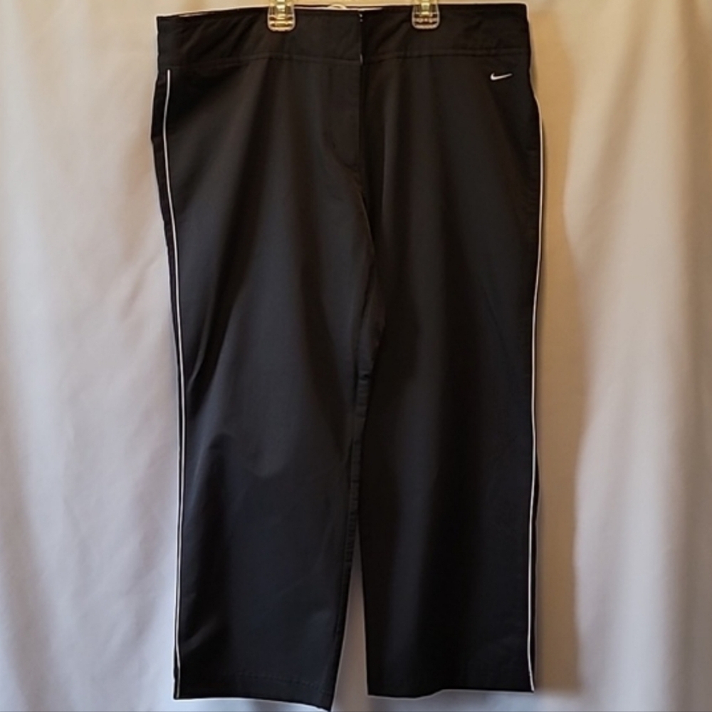 Nike athletic pants womens sz L (12-14) dark blue workout lightweight track
